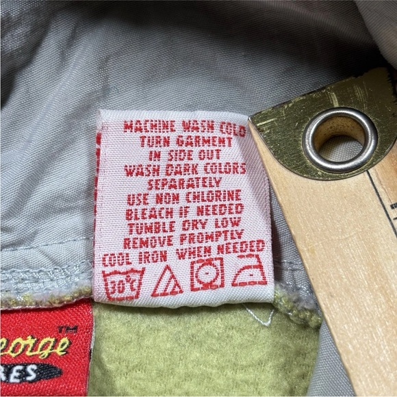 Vintage 90s Curious George Hoodie Women Size Small Fleece Green Embroidered Rare - Picture 5 of 7